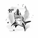 hammerhead shark tattoo design idea