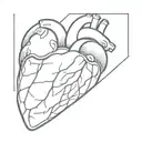 A heart with hatching inside. Simple because it's supposed to be for a small tattoo. tattoo design idea