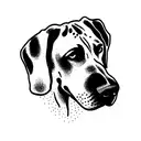great dane tattoo design idea