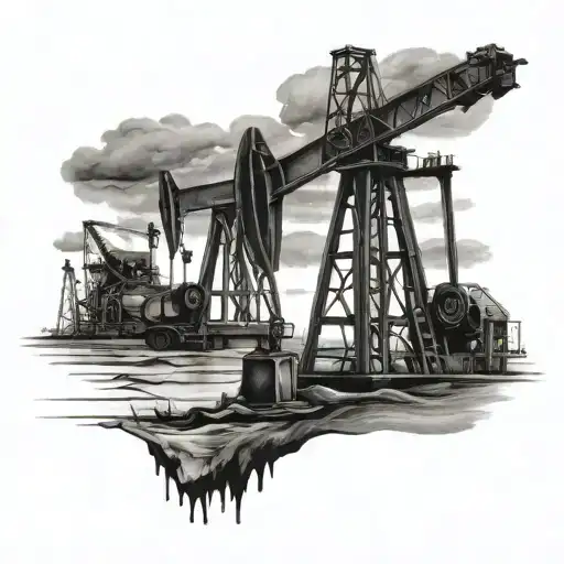 oilfield tattoo design idea