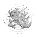 comet  tattoo design idea