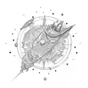 comet  tattoo design idea