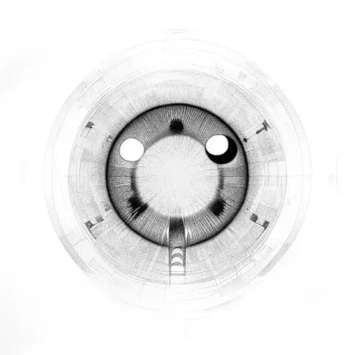use zen circle, inguz and itachi's eye  tattoo design idea