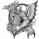 Gwyn lord of cinder tattoo design idea