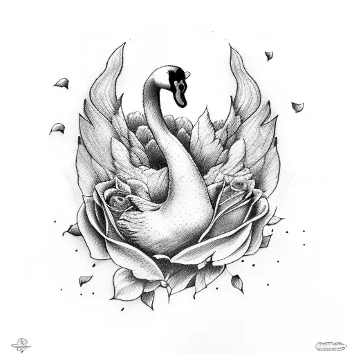 Painted Black Swan Tattoo - Best Tattoo Ideas Gallery
