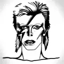 david bowie tattoo design idea