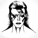 david bowie tattoo design idea