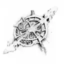 shipwreck underwater tattoo design idea