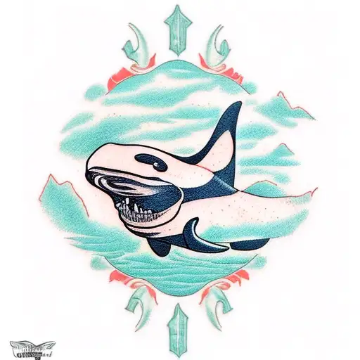 orca tattoo design idea