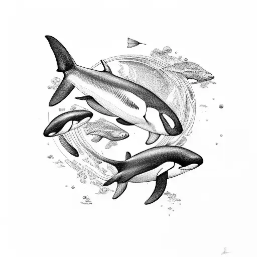 orca tattoo design idea
