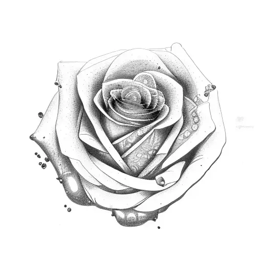 roses with everli name  tattoo design idea