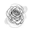 The name "Maya" written with flowers tattoo design idea