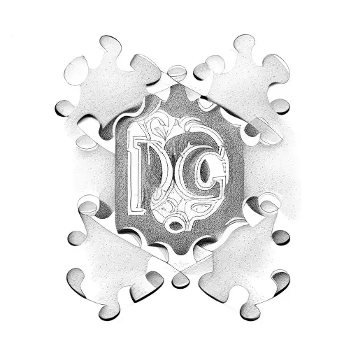 A puzzle piece with the quote 'What is meant for you will not pass you by' tattoo design idea