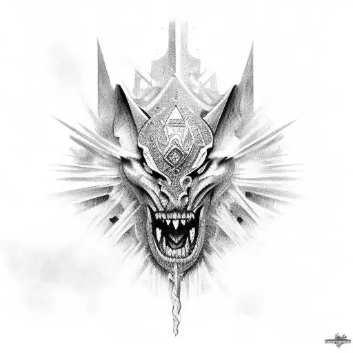 Cavaleiro medieval tattoo design idea