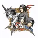 sasuke itachi manga panel tattoo design idea