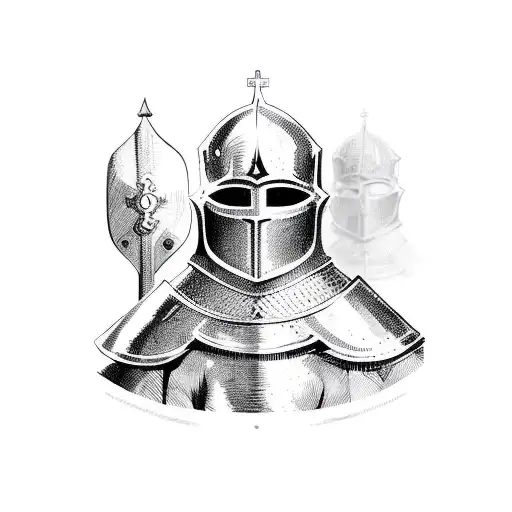 Spanish crusader tattoo design idea