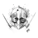 Spanish crusader tattoo design idea