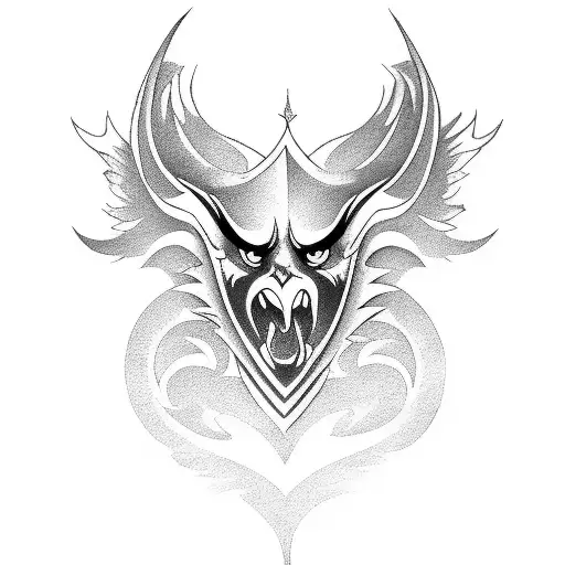 Martial arts inspired gryphon tattoo design idea