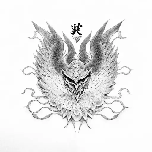 Martial arts inspired gryphon tattoo design idea