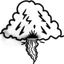 volcano erupting tattoo design idea