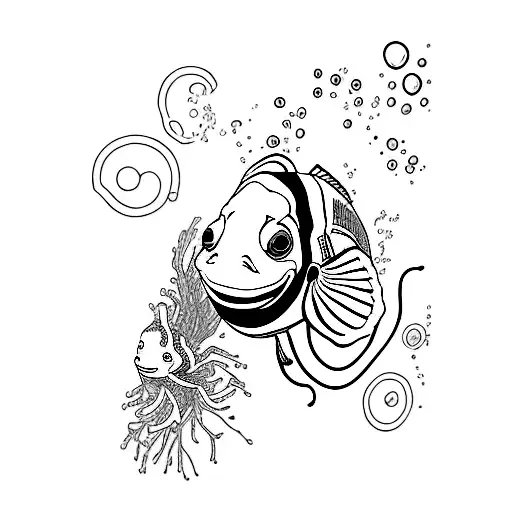 nemo  tattoo design idea