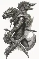 the elder scrolls video game tattoo design idea