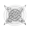 celtic runes tattoo design idea