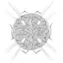 celtic runes tattoo design idea