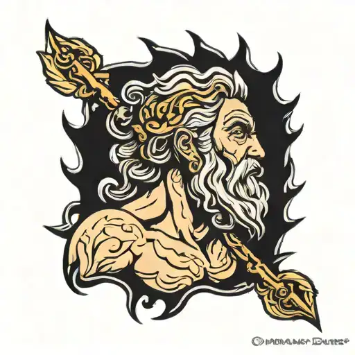 zeus tattoo design idea
