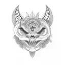 western aztec tattoo design idea