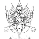 siren tattoo design idea