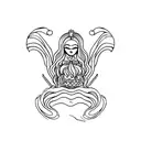 siren tattoo design idea