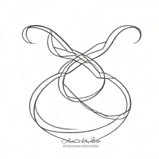 infinity symbol tattoo design idea