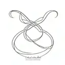 infinity symbol tattoo design idea