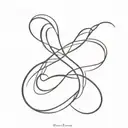 infinity symbol tattoo design idea