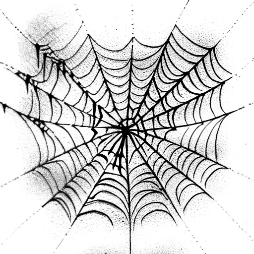 Spider Web tattoo design idea
