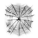 Spider Web tattoo design idea