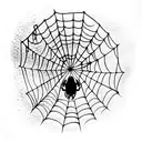Spider Web tattoo design idea