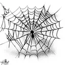 Spider Web tattoo design idea