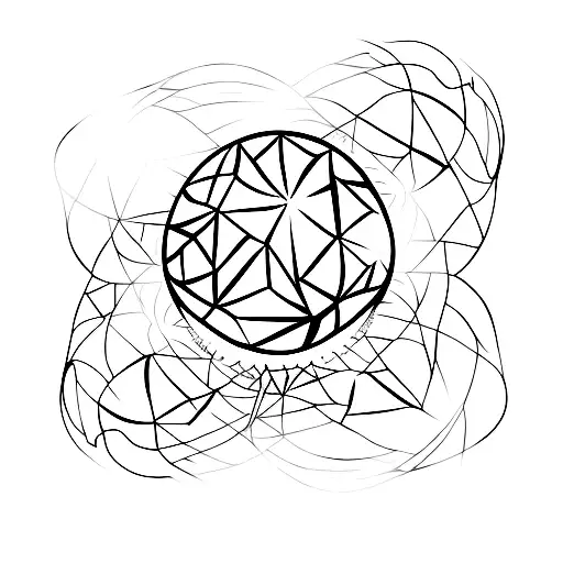 mirrorball tattoo design idea