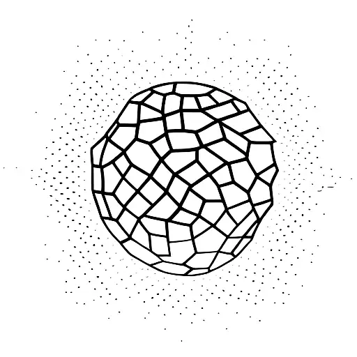 disco ball  tattoo design idea