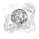 mirrorball tattoo design idea