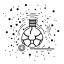 mirrorball tattoo design idea