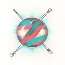 mirrorball tattoo design idea