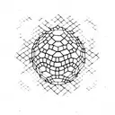 disco ball  tattoo design idea