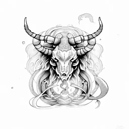 scorpio with capricorn tattoo design idea