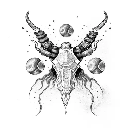 scorpio with capricorn tattoo design idea