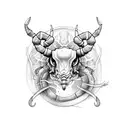 scorpio with capricorn tattoo design idea