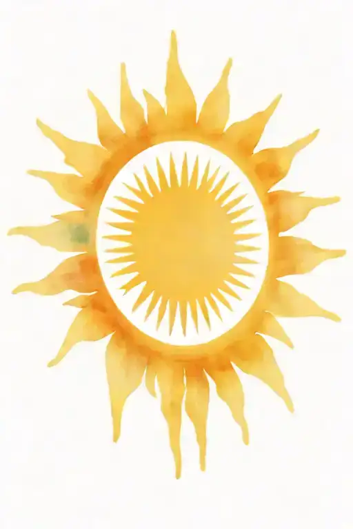 sun argentina flag tattoo design idea