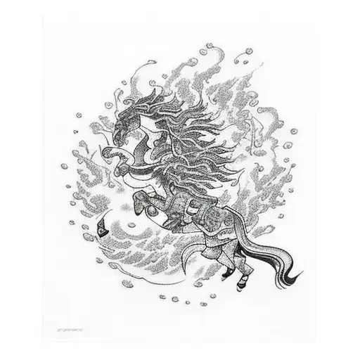 Zenitsu thunder breathing  tattoo design idea